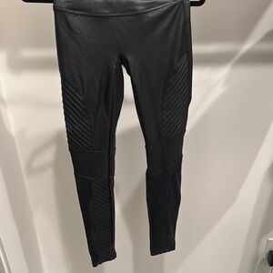 Spanx Black Faux Leather Leggings